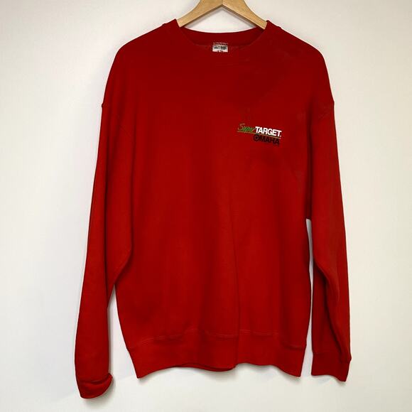 Vintage Target Sweatshirt Omaha Nebraska Super Target Red - Picture 1 of 2